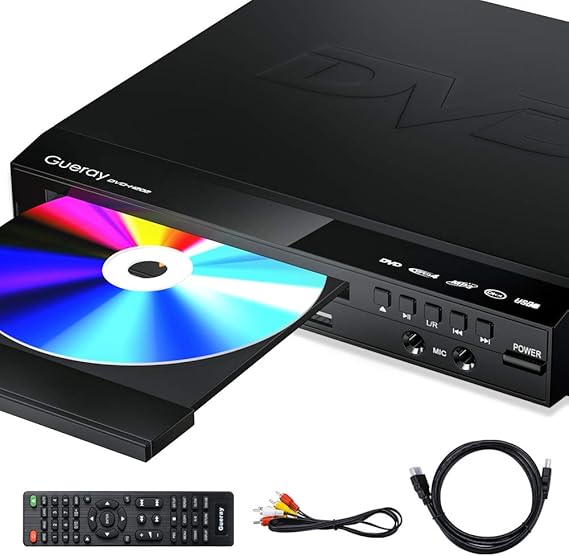 DVD Player,Region Free DVD Players for TV, Full HD 1080P USB Supported