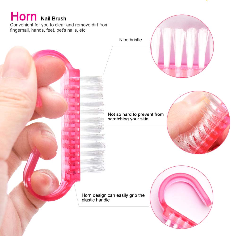 Professional Nail Files and Buffers Kit, 100/180 Grit Emery Boards for Nails, Colorful 4 Sides 120 Grit Nail Buffer Blocks, 7 Way Nail File Block with Finger Nail Brush for Salon Nail Art (14 PCS) : Beauty