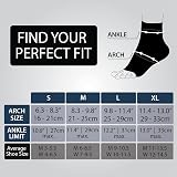 Rymora Foot Compression Socks Sleeves Small Black Pair view 2