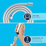 GROHE VitalioFlex Silver Smooth Shower Hose 1.75m TwistStop G1/2 Chrome view 5