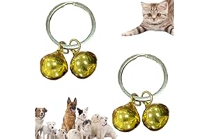 GABraden 4 Loud Pair of Cat & Dog Brass Bells Collar Charm Pet Tracker Acorn Falconry