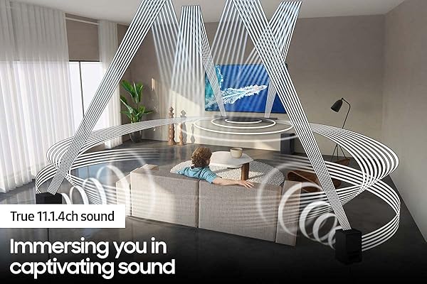 SAMSUNG 9500S REAR SPEAKER KIT – WIRELESS DOLBY ATMOS/DTS: X (SWA-9500S, 2021 MODEL), BLACK