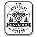 DHDM NI383 **2-Pack** The Mountains are Calling 2 Sticker/Decal | Premium Quality Vinyl Sticker | 4-Inches by 3.5-Inches