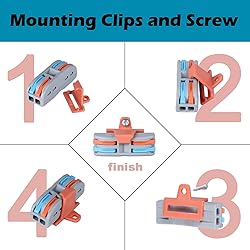 84 pcs Lever Wire Connectors kit with Bases