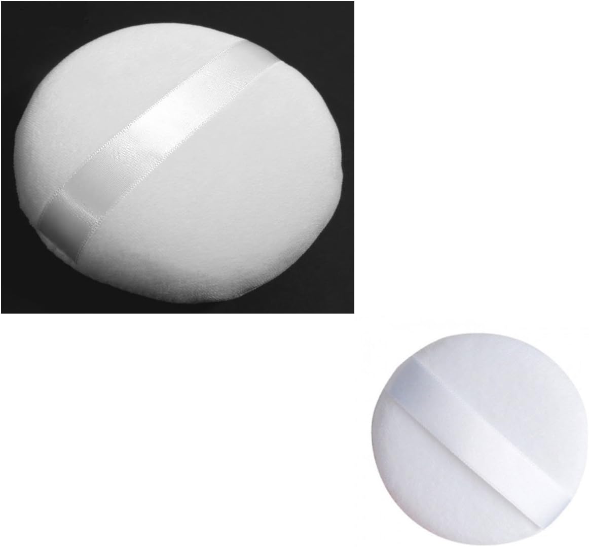WHITE Silky Powder Puff 4.5 Inch (12cm)SHIPS FROM THE USA