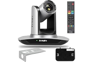 FoMaKo AI Auto Tracking HDMI PTZ Camera 20x Optical Zoom IP USB3.0 HDMI PTZ Camera for Church Services Worship Education, PoE 1080P60 FMK12UH Pro(20x)