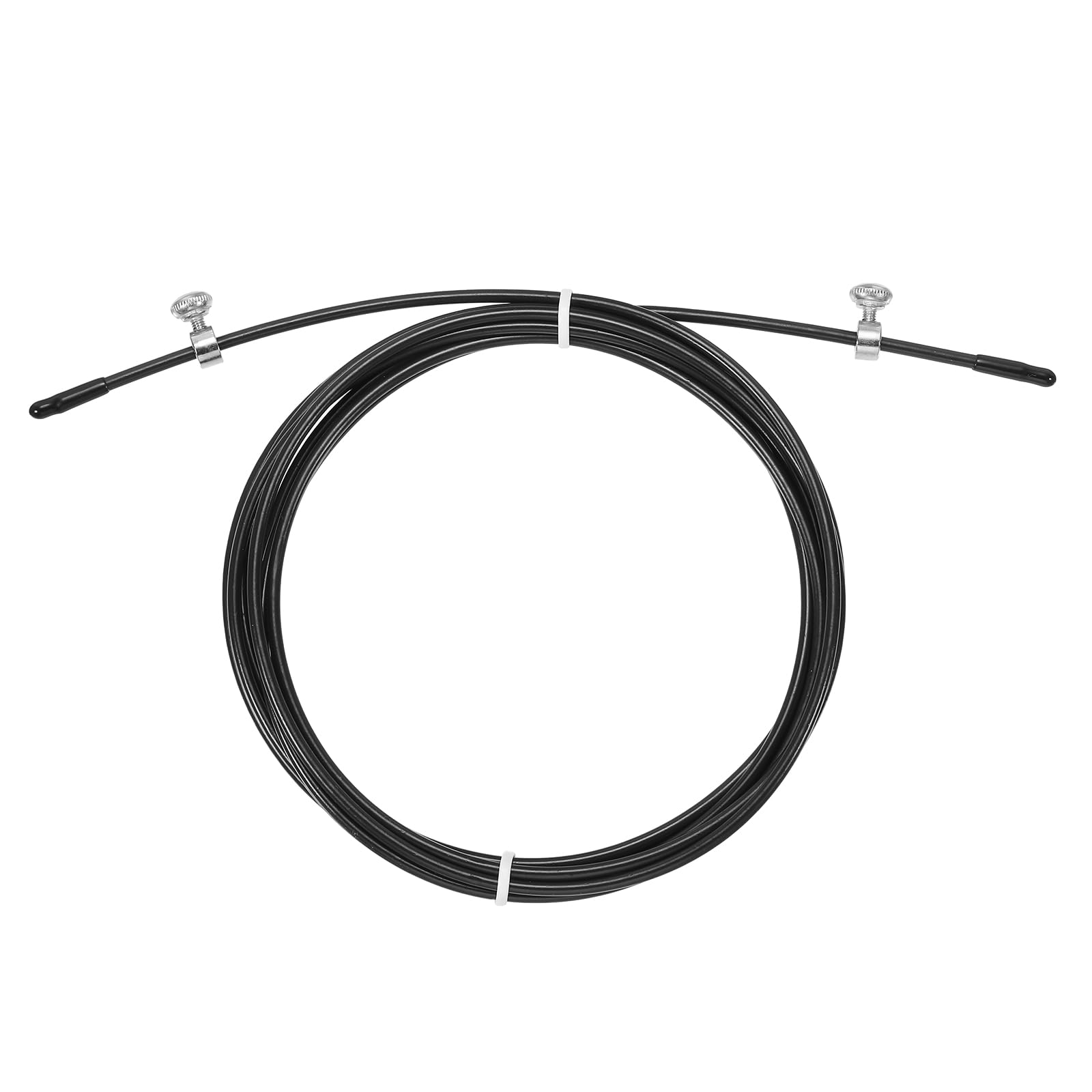 PATIKIL 10Ft Speed Jump Rope Replacement Cable, 2.5mm Professional Skipping Rope Steel Wire Replace for High Speed Jump Ropes, Black