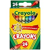 Crayola Crayons, Assorted Classic Colors, 24 Count