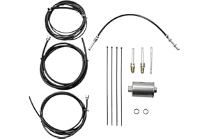 Enocos NFR0013 Complete Nylon Fuel Line Kit Compatible with 1988-1997 Chevy GMC Trucks Gas Engine Supply Return & Vapor Nylon Fuel Line Kit Tank To Front, Replace# FL-GM22B-T