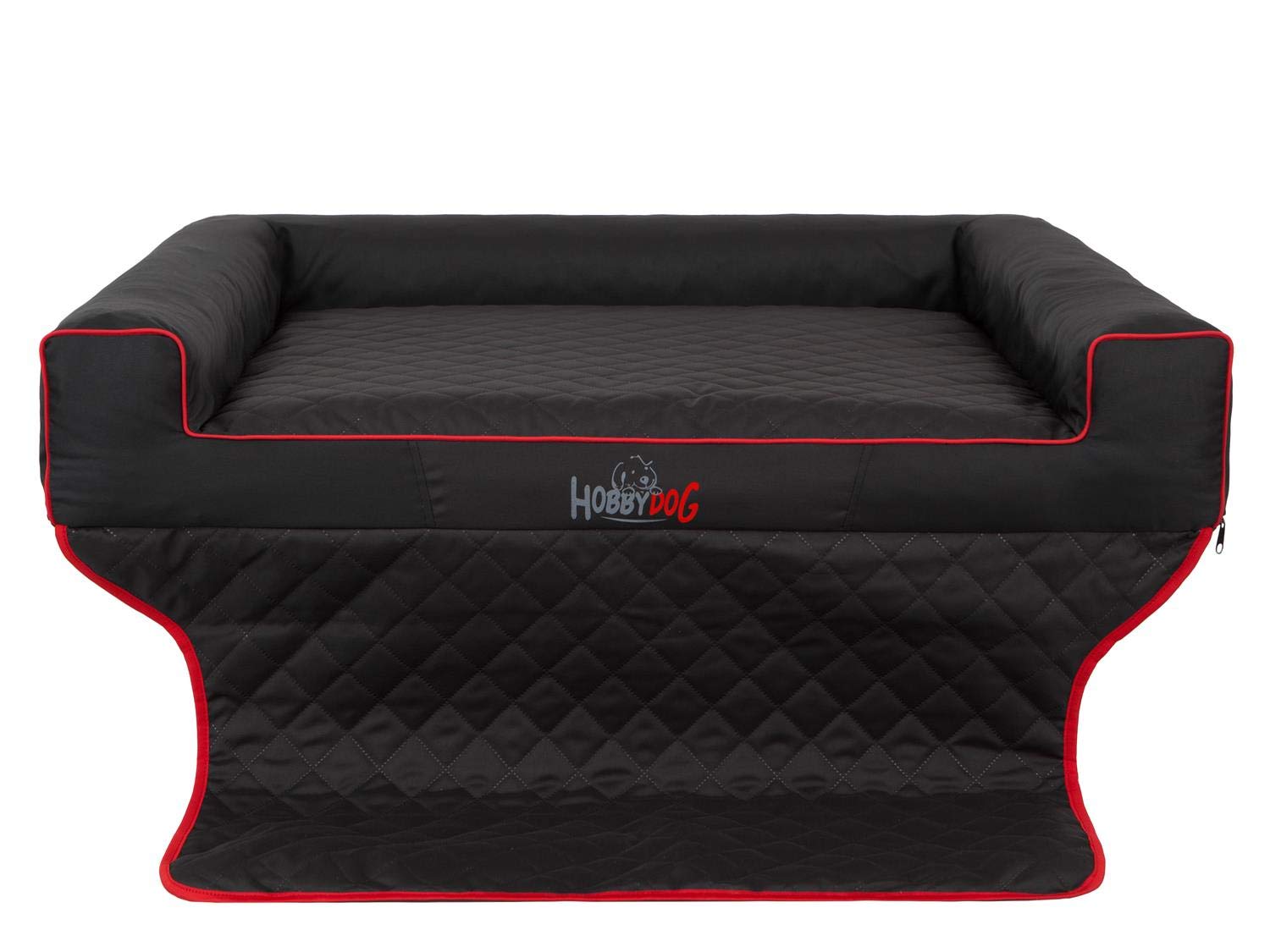 Hobbydog R3 Viki Dog Basket/Bed/Sofa Suitable for Trunks, 110 x 90 cm, Black