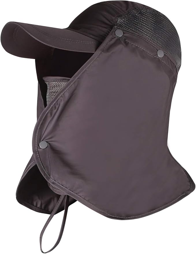 REDCAMP Fishing Hat with Neck Flaps, Adjustable Sun
