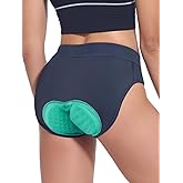 BERGRISAR Women's 4D Padded Bike Shorts Cycling Underwear with Gel Padding Biking Bicycle Briefs
