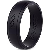 Rinfit Silicone Rings for Women 5.5mm Wide, 1.5mm Thick - Infinity Rubber Wedding Band - Silicone Engagement Ring for Her - Patented Design