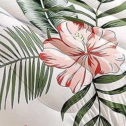 XYNHML Flamingo Comforter Set Twin Size Tropical