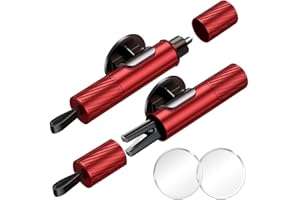 EJU 2Pcs Car Window Glass Breaker Seatbelt Cutter Escape Tools,Emergency Break Unlock Lockout Kit,Rescue Me Tactical Life Hammer Punch,Safety Keychain Firefighter Survival Gear Safe Unbuckle Vehicle Gifts