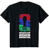 Kids FIFA World CUP26 FIFA Host Country Logo Flags T-Shirt