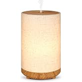 Essential Oil Diffuser, 80ML Ultrasonic Aroma Diffuser with Warm White Light, Continuous &amp; Intermittent Mist, Waterless Auto Shut-Off, USB Powered Compact Diffuser for Bedroom, Office and Small Spaces