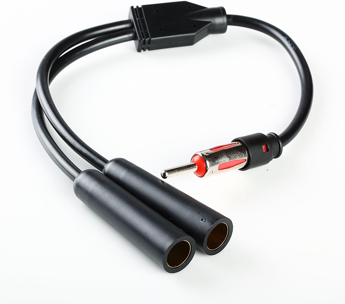 CAR RADIO STEREO ANTENNA SPLITTER Y ADAPTOR 2 FEMALE TO 1