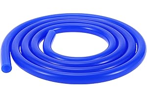 HEROFFIX 1 Pcs for Air and Water Silicone Vacuum Tubing Hose High Temperature Automotive Vacuum Line 6.6Ft 3/8" 10mm ID 2.5mm Thickness Blue 130PSI Max Pressure