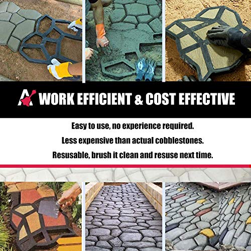 Awaken Cement Molds for Walkways 14.2"x14.2", Concrete Molds, Cement