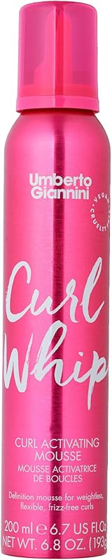 Umberto Giannini Curl Whip Mousse Vegan Cruelty-Free Curl Activating Frizz