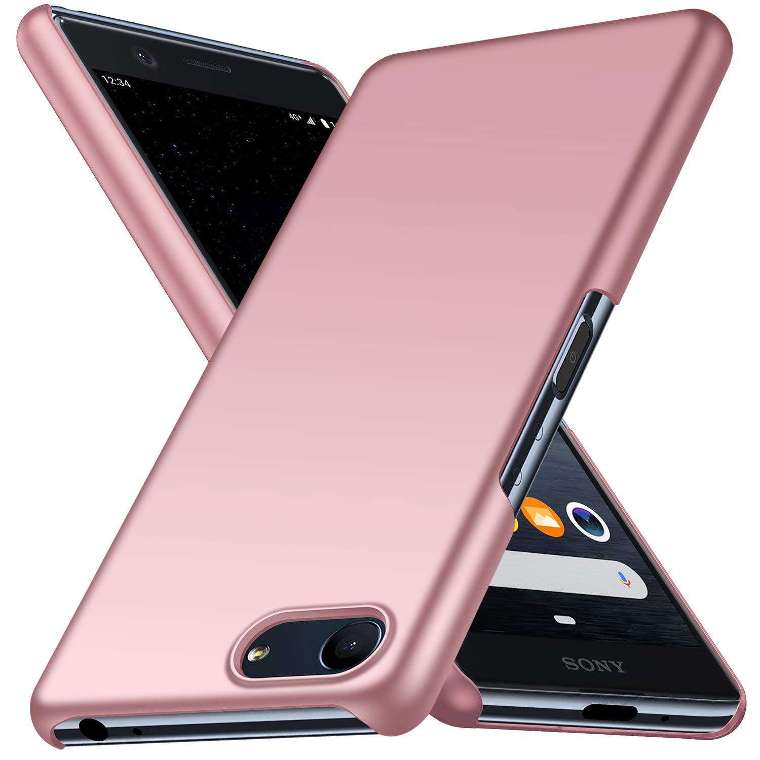 Sony Xperia Xz4 Compact Case Almiao Ultra Thin Minimalist Slim Protective Phone Case Back Cover For Sony Xperia Xz4 Compact Smooth Pink Amazon In Electronics