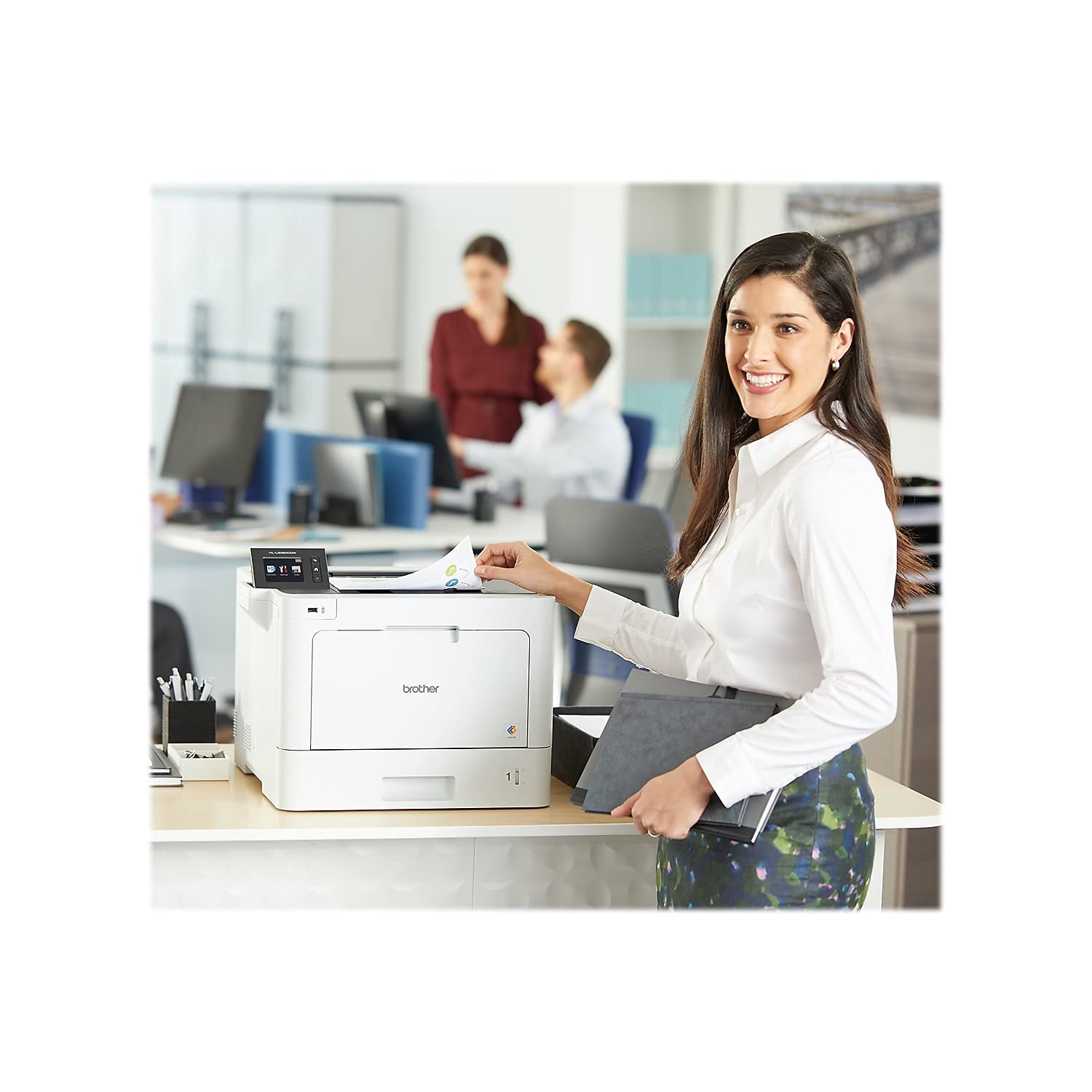 Brother Business Color Laser Printer, HL-L8360CDW, Wireless Networking, Automatic Duplex Printing, Mobile Printing, Cloud Printing, Amazon Dash Replenishment Ready,White
