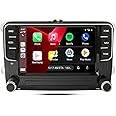SCUMAXCON 7" Wireless Carplay Android auto Android 13 8-Core 4+64G GPS NAVI BT WiFi USB RVC IPS Car Stereo RCD330 Style Touchscreen for VW Jetta Golf Passat Tiguan Transporter EOS CC DZT037