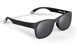 ROSHAMBO BABY ROSHAMBO Unbreakable Toddler Sunglasses with Strap BPA-free – Girls Boys 2-4 years – Polarized Lens, Assembled in USA