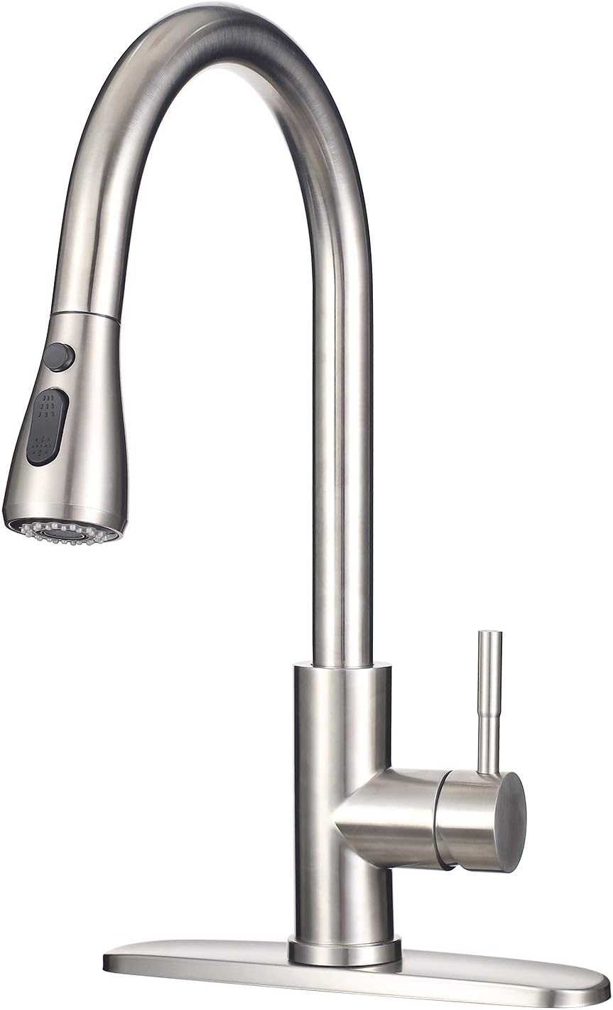 Best Kitchen Sink Pull Down Sprayer Stainless Steel