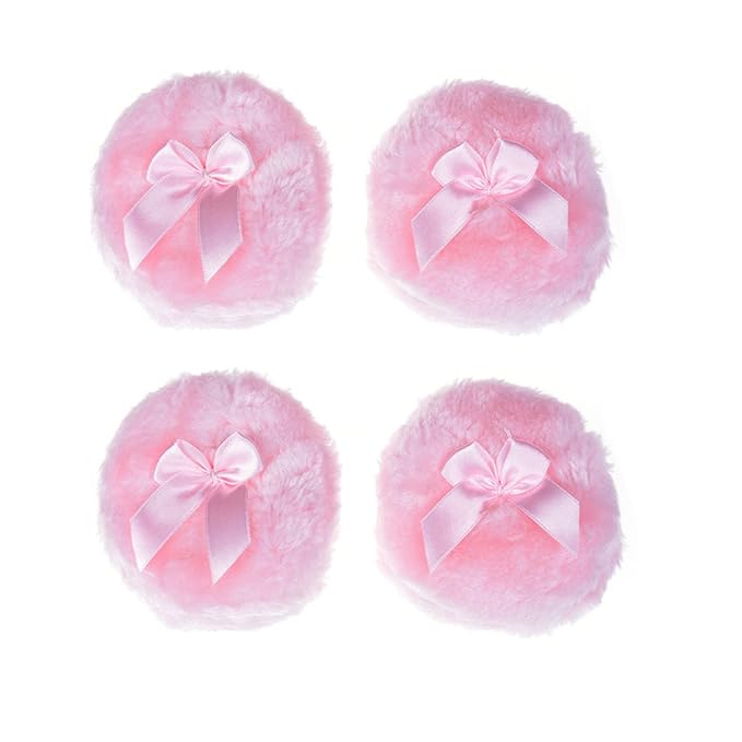 4 Pcs Powder Puff for Baby Powder Soft Face Powder Puff