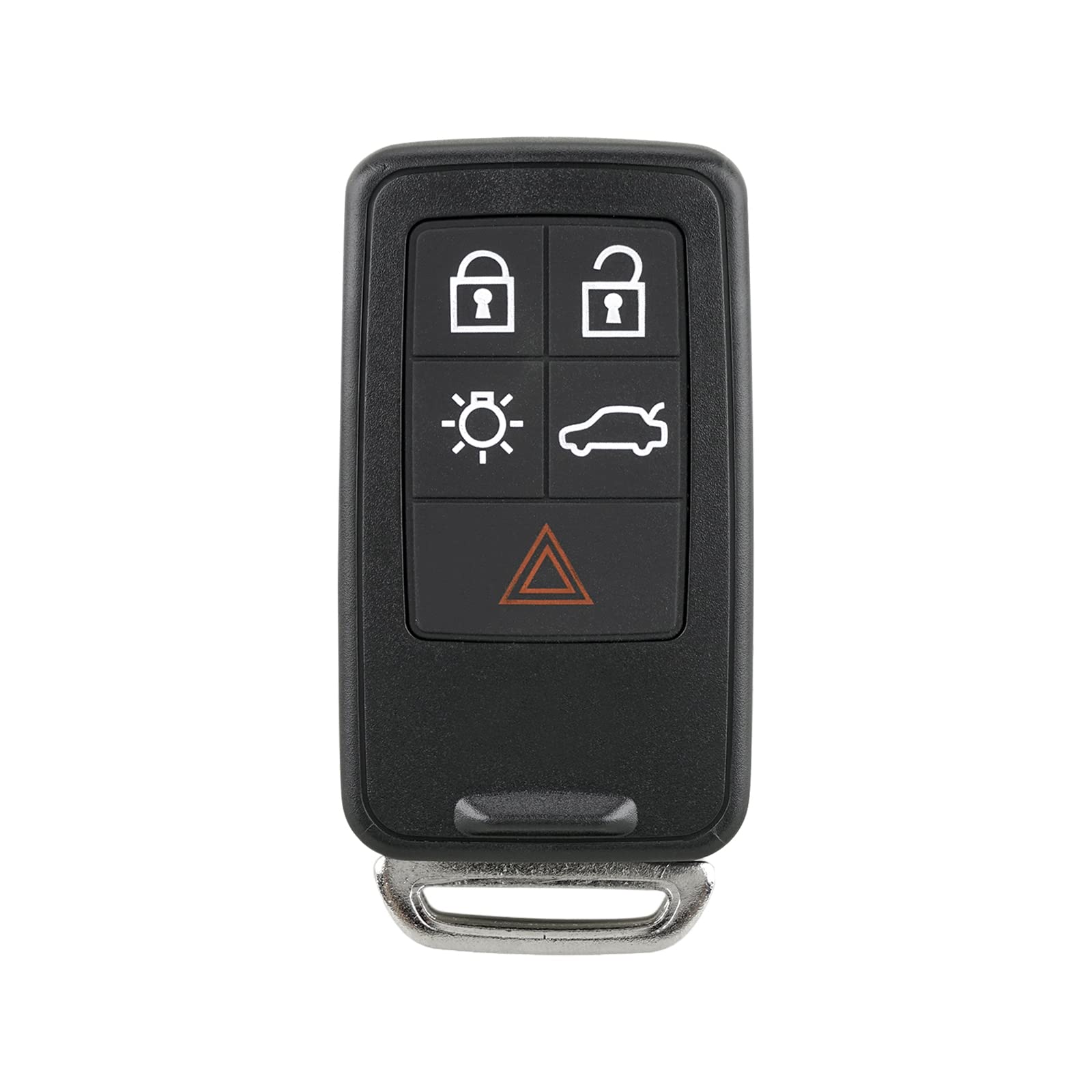 MACHSWON Car Keyless Remote Key Fob Shell Case Black PG788A for Volvo- XC60 2010-2013 5 Key Button Black