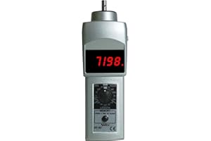 Shimpo DT-107A Handheld Tachometer with 6" Wheel, LED Display, 0.10 - 25000rpm Range