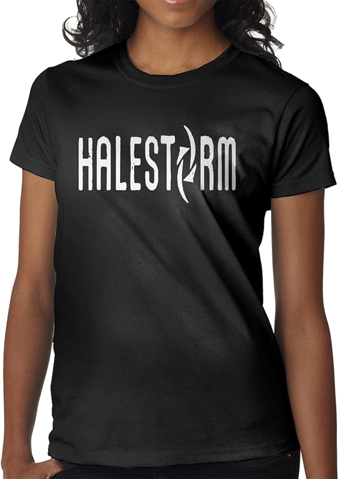 Amazon.com: Halestorm Logo T Shirt Women's Summer Cotton Short Sleeves Tops: Clothing