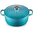 Le Creuset Enameled Cast Iron Signature Round Dutch Oven, 4.5 qt., Caribbean