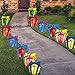 VictoryStore Yard Sign Outdoor Lawn Decorations: Birthday Yard Cards, Large Birthday Presents Yard Decoration, Set of 12 with Short Stakes