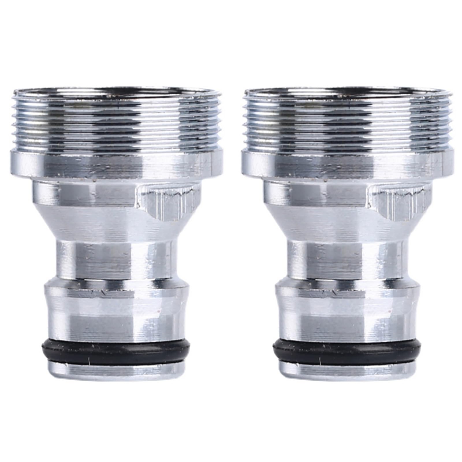 2pcs Brass Universal Kitchen Tap Connector, Outer 24mm, Inner 22mm, Kitchen Sink Tap Adapter, Water Tap Connector, Kitchen Garden Watering Tap Connector for Hose Pipe, Kitchen Mixer
