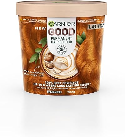 Garnier GOOD Permanent Hair Colour Dye Kit 7.43 Turmeric Copper