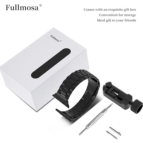 Fullmosa No-Tool Needed Compatible Apple Watch Band with Case 49mm