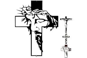 iwaki Stunning Openwork Carved Wall Cross for Church Home Office Baptism Decor Unique Antique crucifix with Intricate Carved Patterns for Religious Occasions