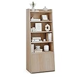 Giantex 6-Tier Bookcase, Freestanding Ladder