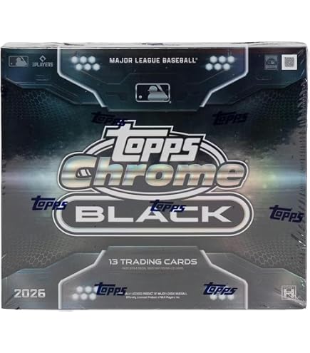 Amazon.com: 2024 Topps Chrome Black Baseball Factory Sealed Hobby