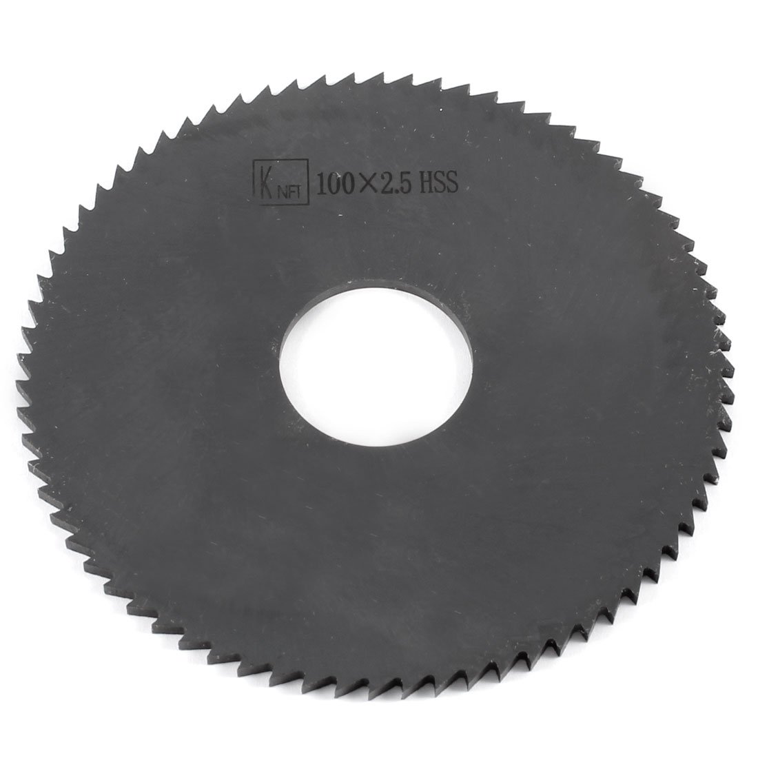 Sourcingmap 100mm x 2.5mm x 27mm Milling Cutter HSS 72T Slitting Saw Blade Black