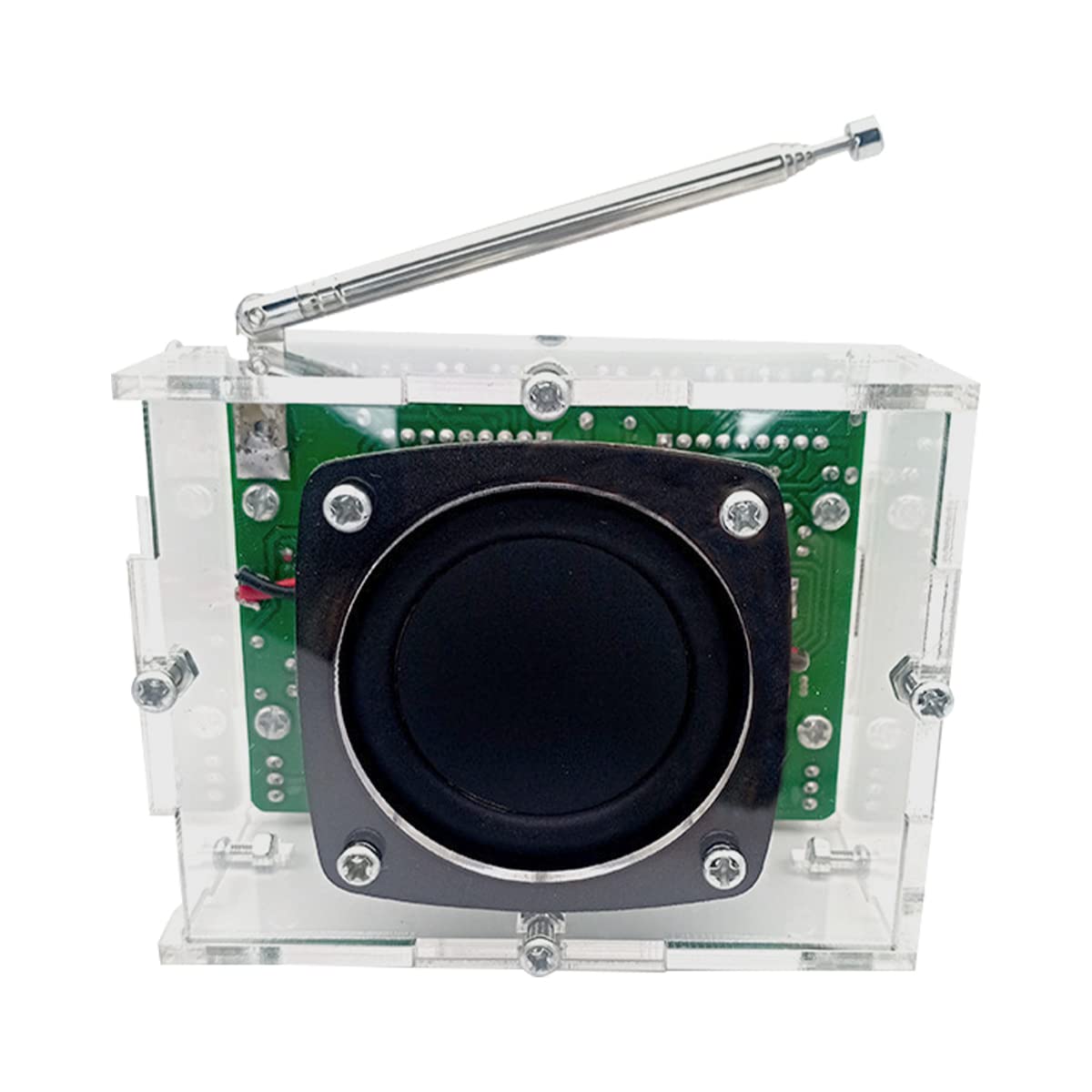 POFET DIY Electronic Speaker Soldering Kit Bluetooth Kit with FM Radio, Mini Home Stereo Sound Amplifier,DIY Radio Kits Speaker Box with Remote Control