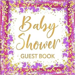 pink purple gold baby shower