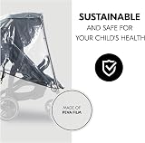 hauck Universal Pushchair Rain Cover Transparent XL Zipper Door Reflective view 4