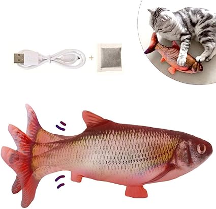 Liumy Chat Jouet Poisson Jouet Electrique Poisson Avec Cataire Chat Jouet Interactif Usb En Peluche Simulation De Peluche Chat Jouet Rose Amazon Fr Cuisine Maison