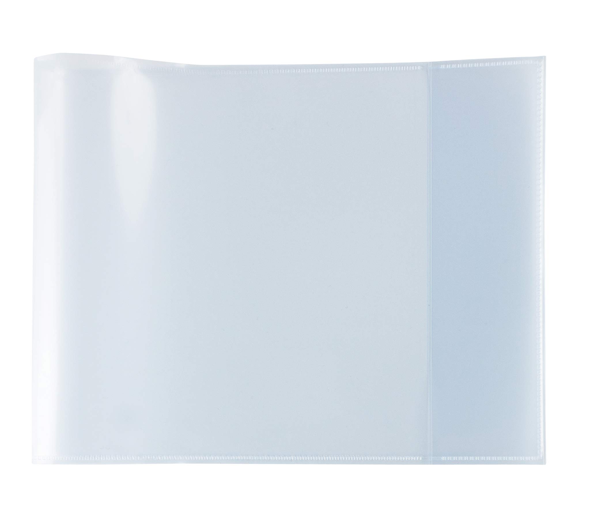 HERMA 19630 Notebook Covers Quart Landscape Transparent Clear, Pack of 10, Book Covers Made of Durable, Wipe-Clean & Extra Thick Polypropylene Film, Transparent Notebook Cover Set for School Books