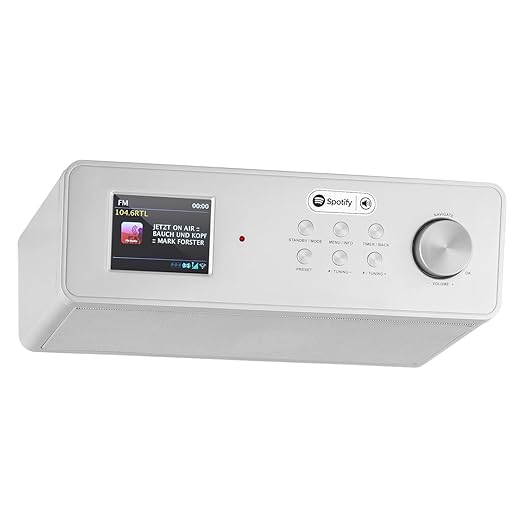 title=auna KR-200 Radio sottopensile da cucina con interfaccia WiFi (DAB/DAB+ tuner,
