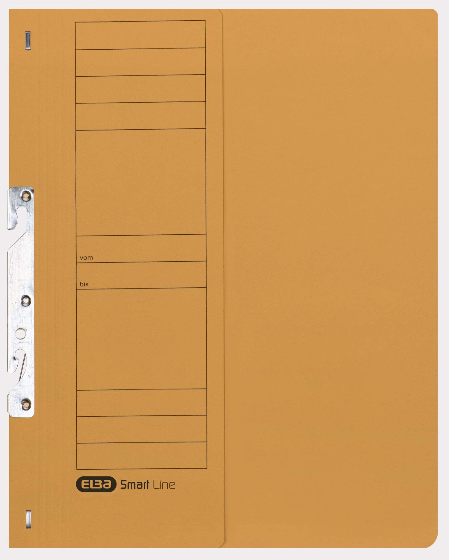 Elba 22451BL Attachable File Commercial Binding 250 g/sq. m Manila Cardboard for 200 DIN A4 Sheets, Half Front Cover, 50 Pieces, Blue Single Clip File with Commercial Binding Yellow